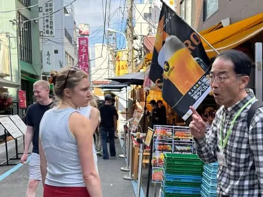 A stall in the Tsukiji Outer Market